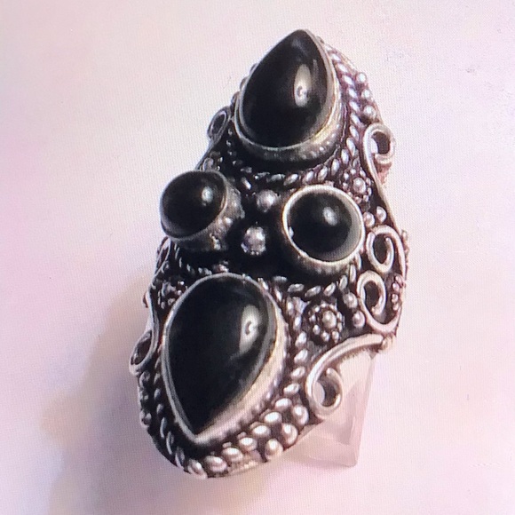 Black Onyx 925 Sterling Silver Ring